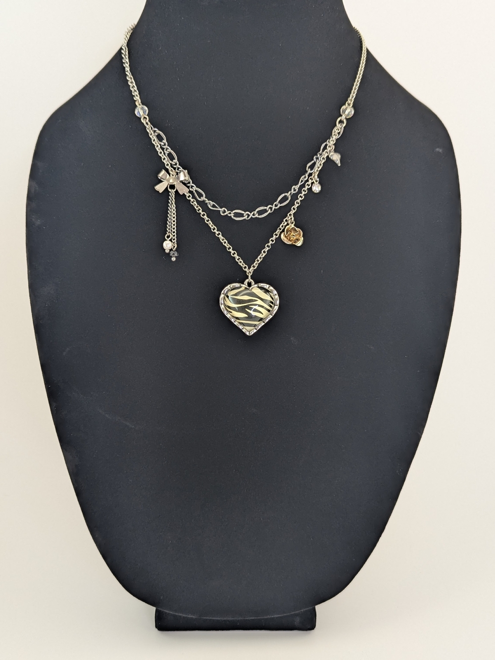 Gold-Tone Heart Layered Necklace - Women Jewelry